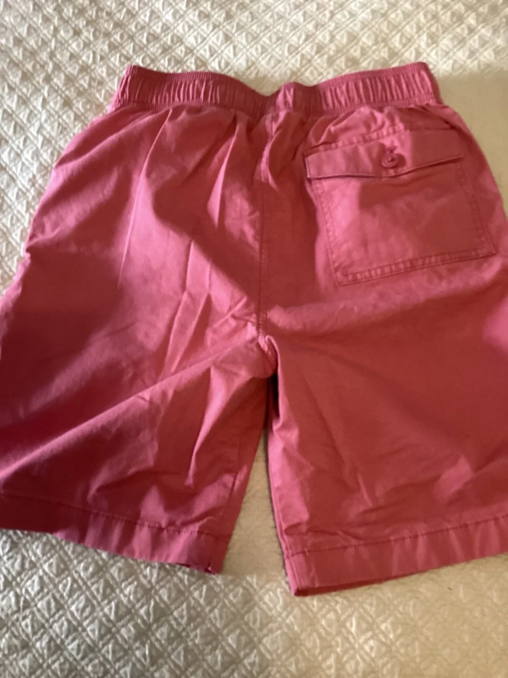 Janie & Jack soft red plaid gauze shirt with Crewcuts  drawstring shorts size 16
